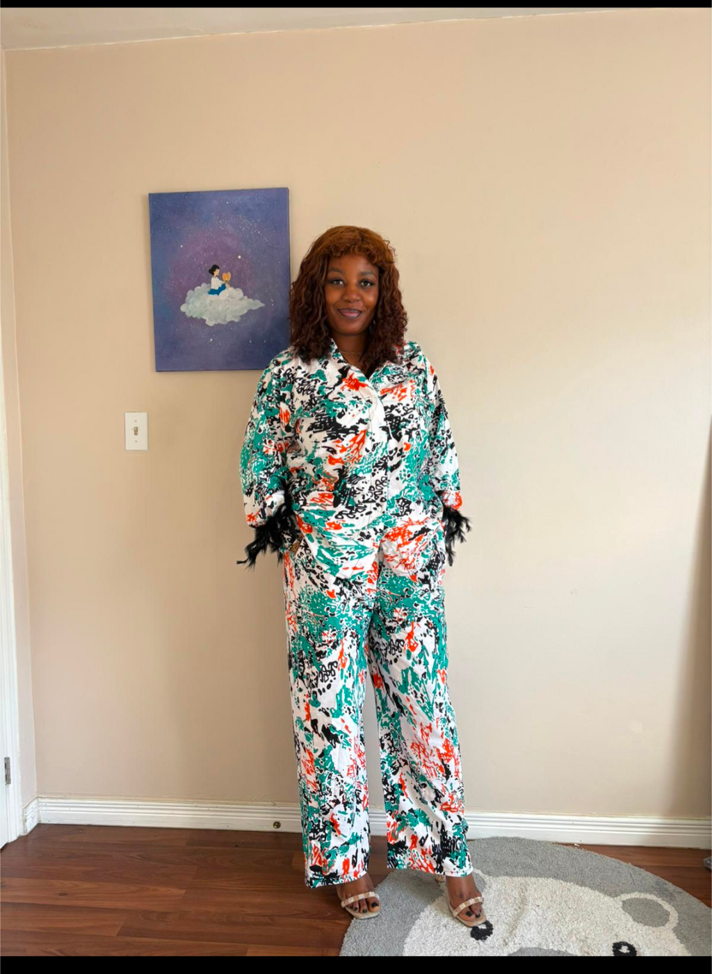 Adire Crepe Two Piece Set