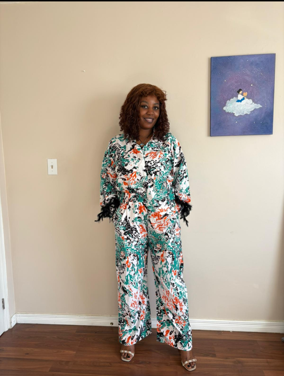 Adire Crepe Two Piece Set