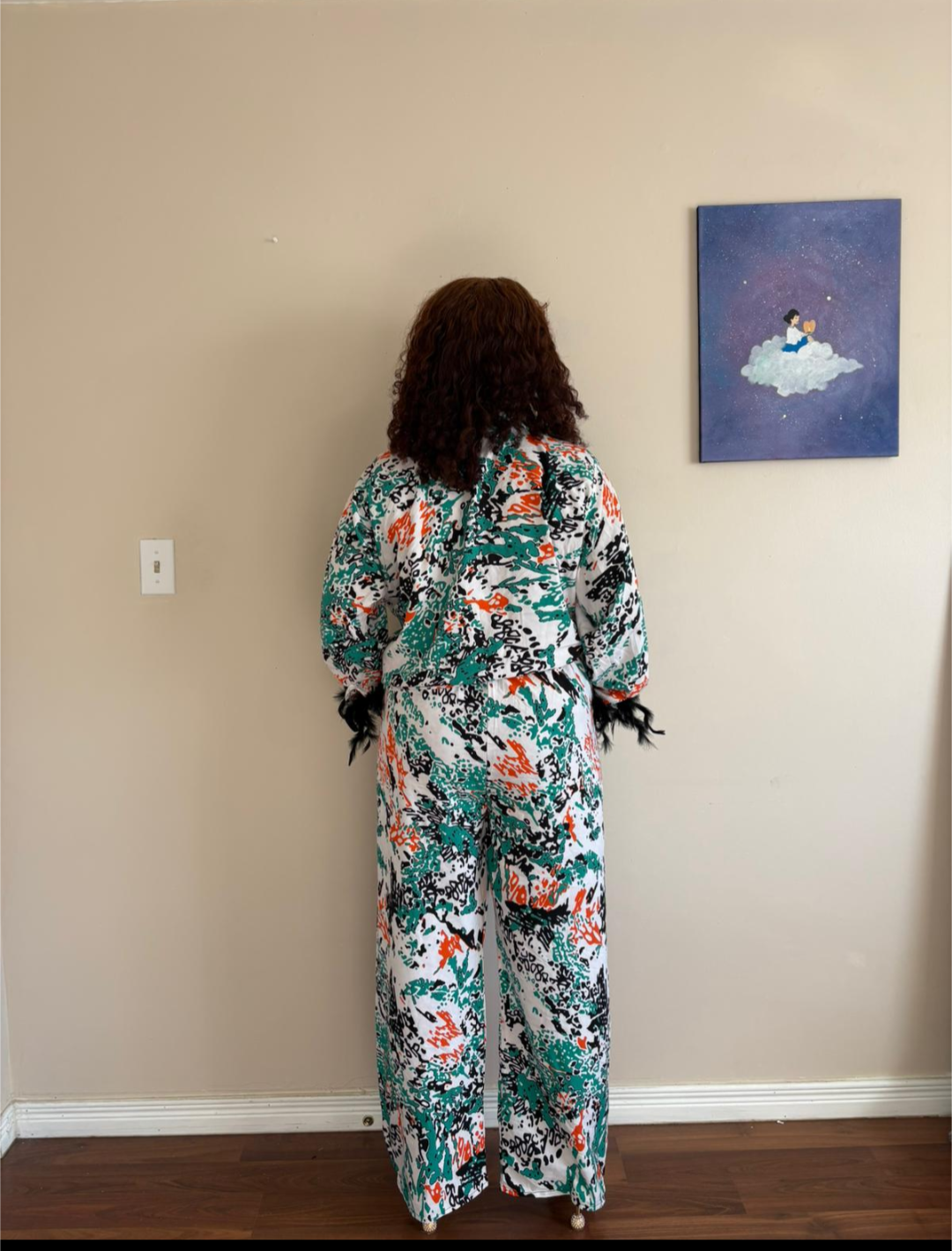 Adire Crepe Two Piece Set