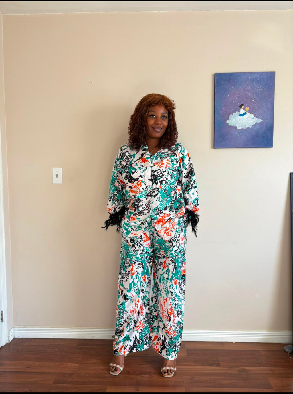 Adire Crepe Two Piece Set