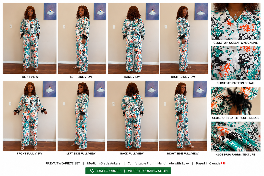 Adire Crepe Two Piece Set